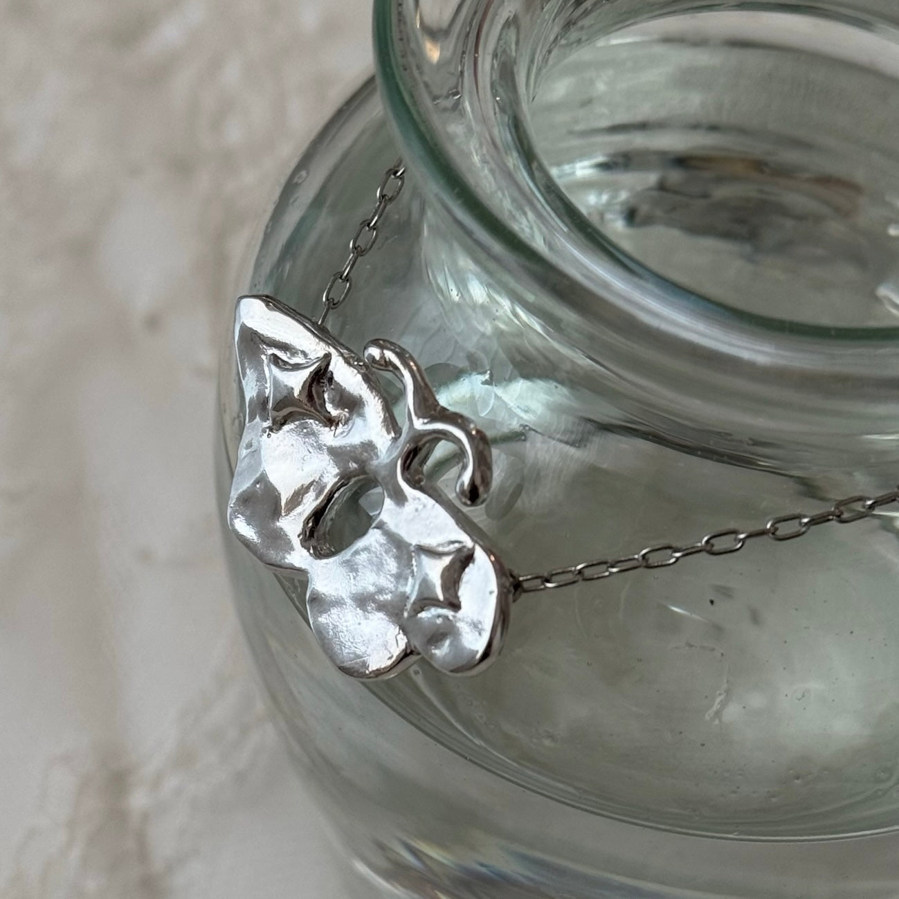 [ silver ] butterfly necklace