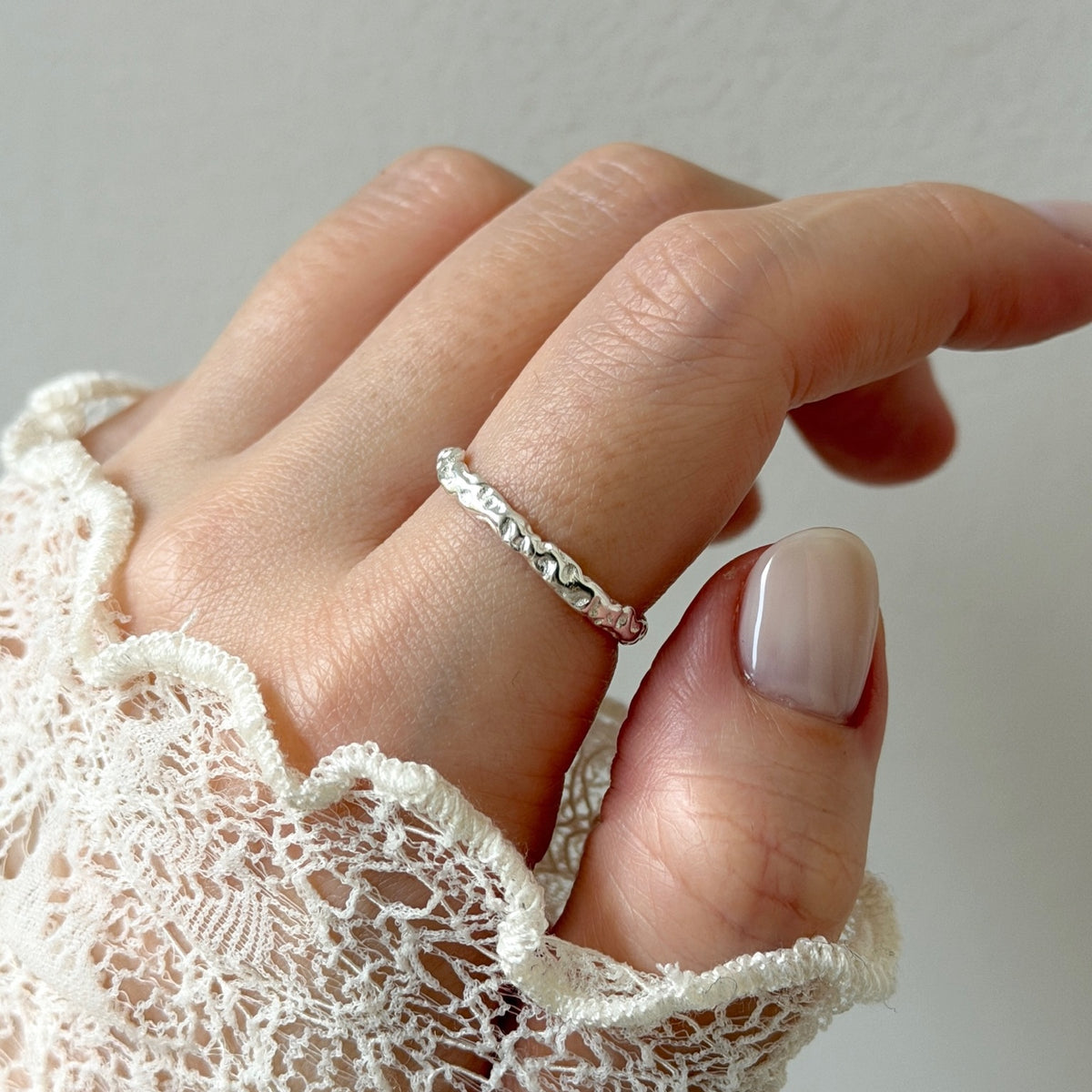 【 melt ring(army green delight)】3 rings set (02)