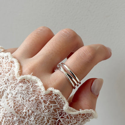 【 melt ring(army green delight)】3 rings set (02)
