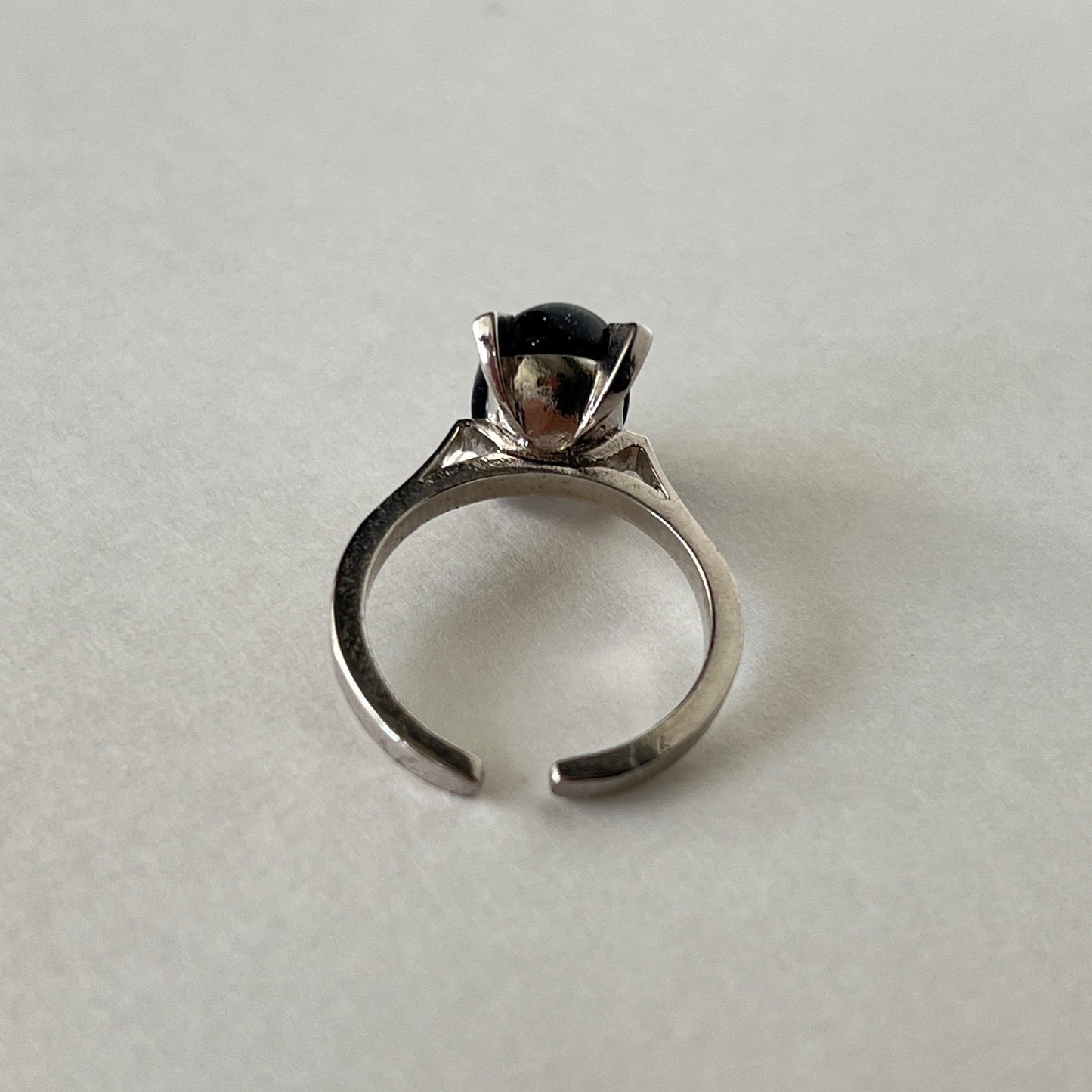 [ blue gold stone ] classic silver [ free size ]