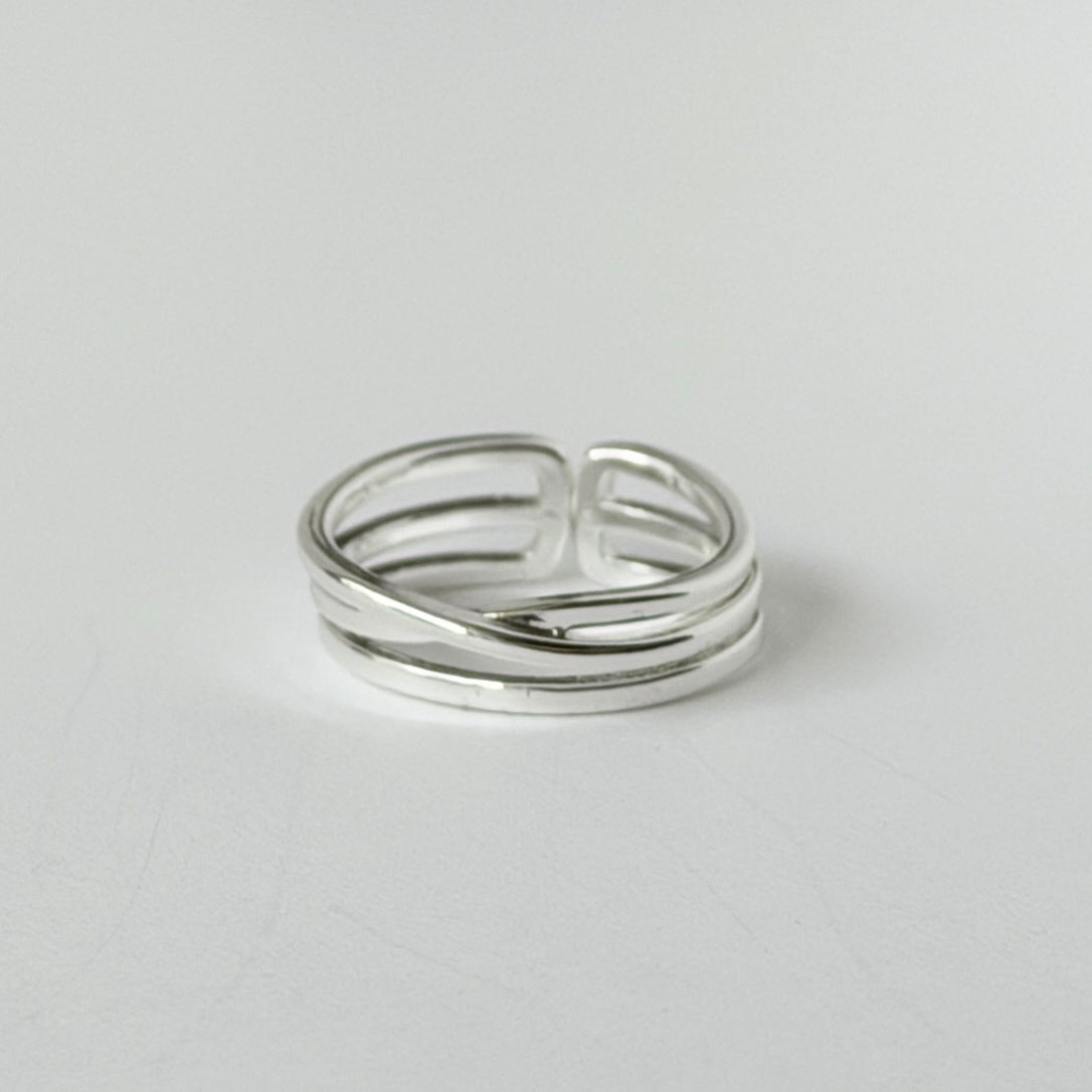 【 melt ring(army green delight)】3 rings set (02)