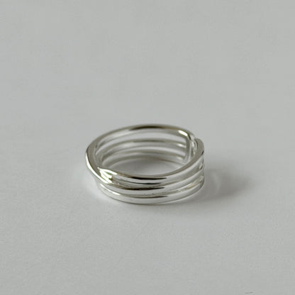 【 melt ring(army green delight)】3 rings set (02)