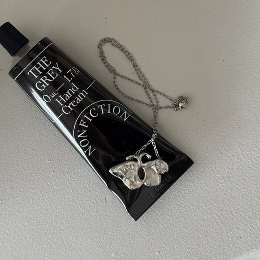 [ silver ] butterfly necklace