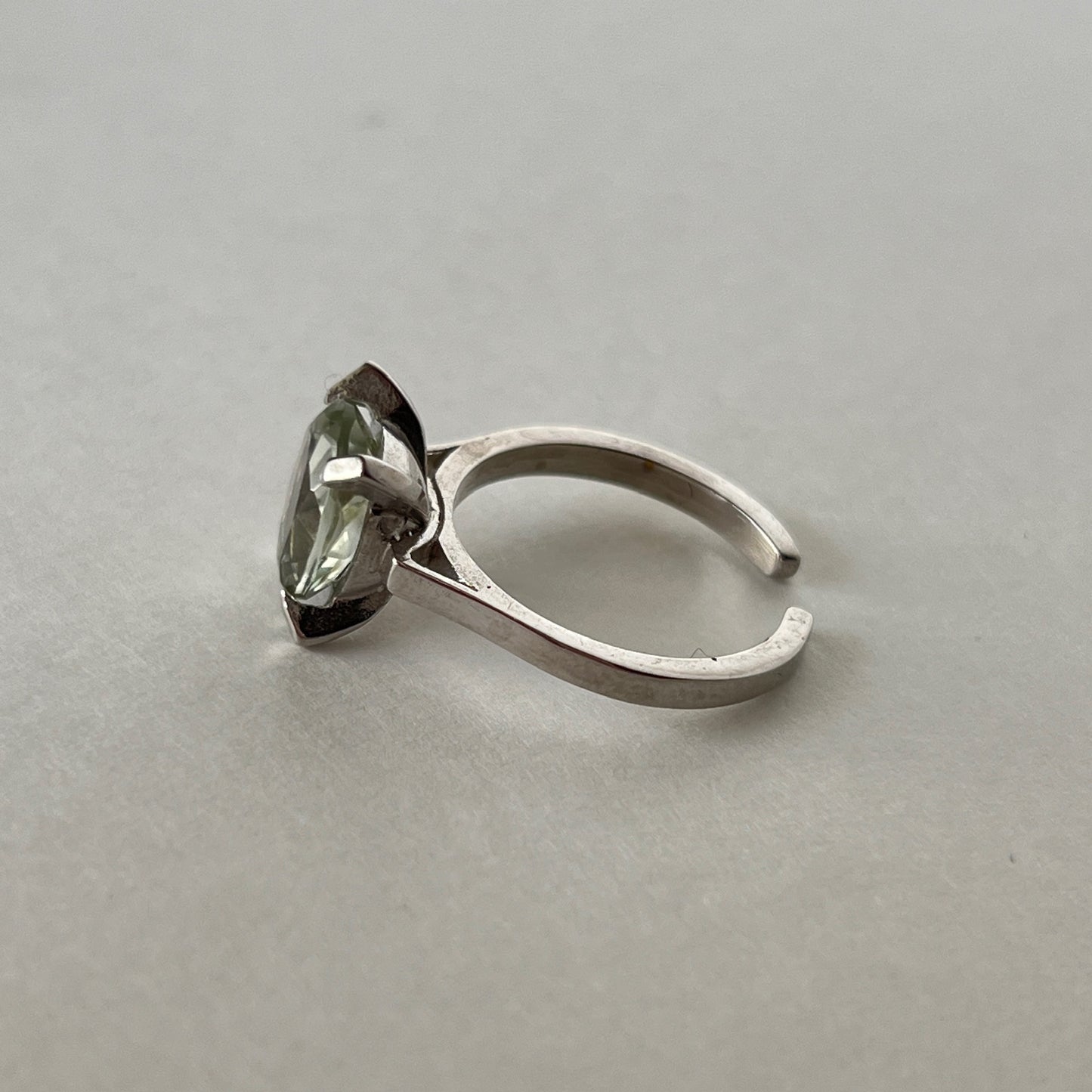[ green amethyst ] classic silver