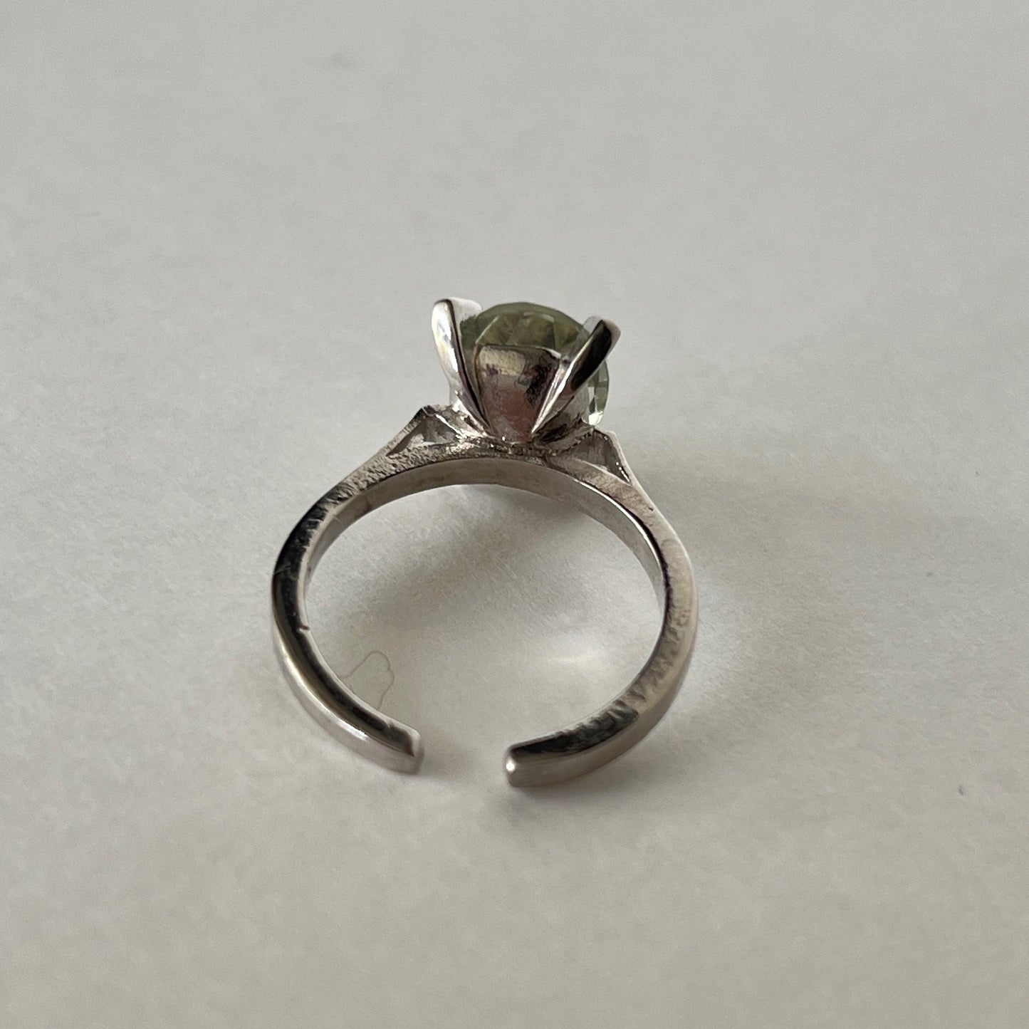 [ green amethyst ] classic silver