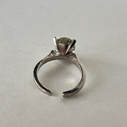 [ green amethyst ] classic silver