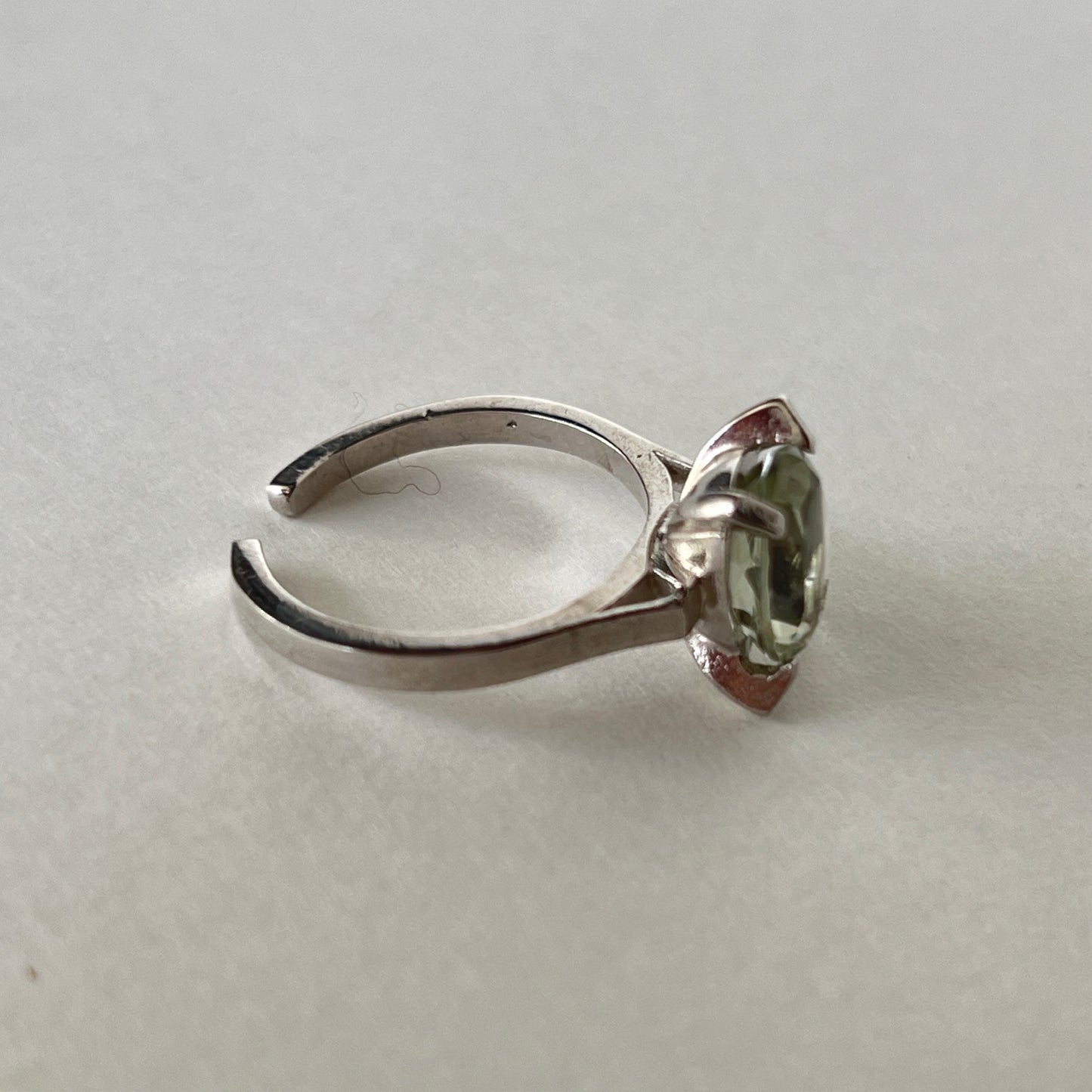 [ green amethyst ] classic silver
