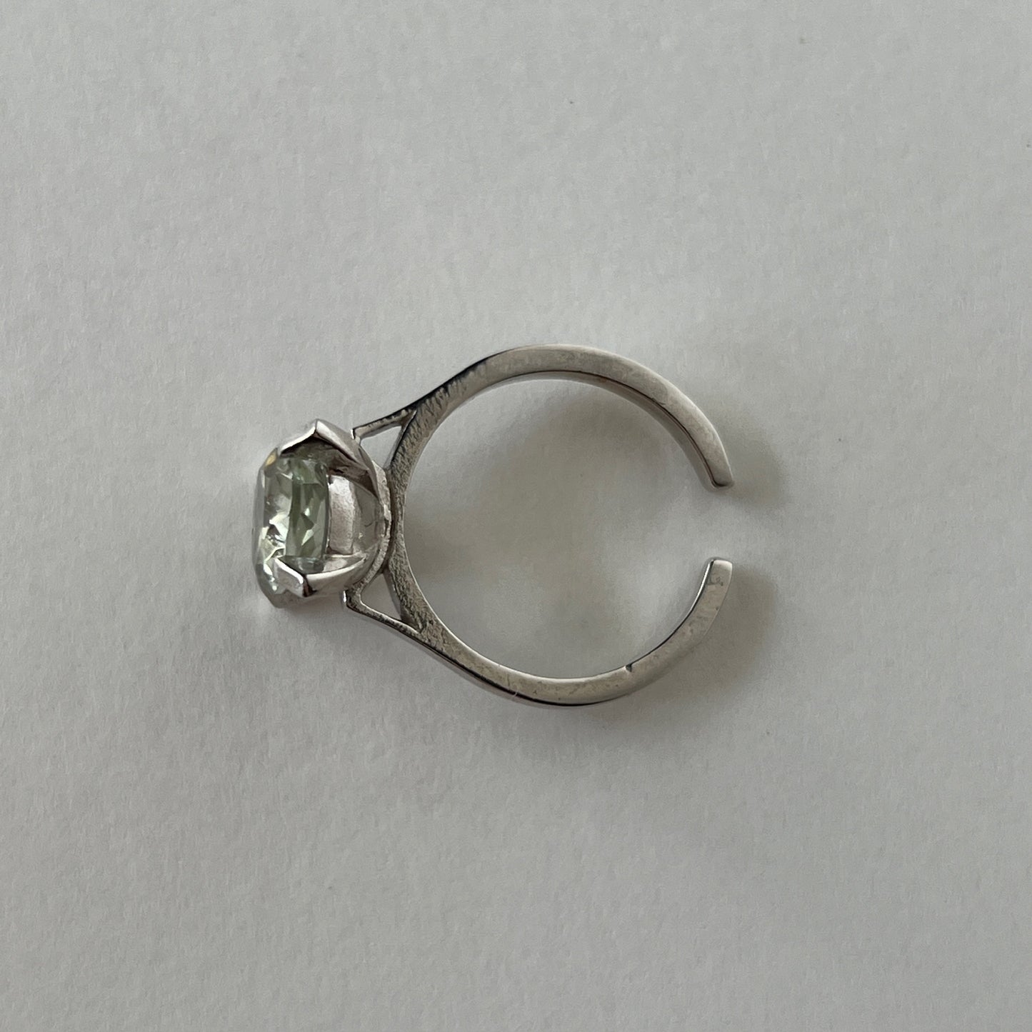 [ green amethyst ] classic silver
