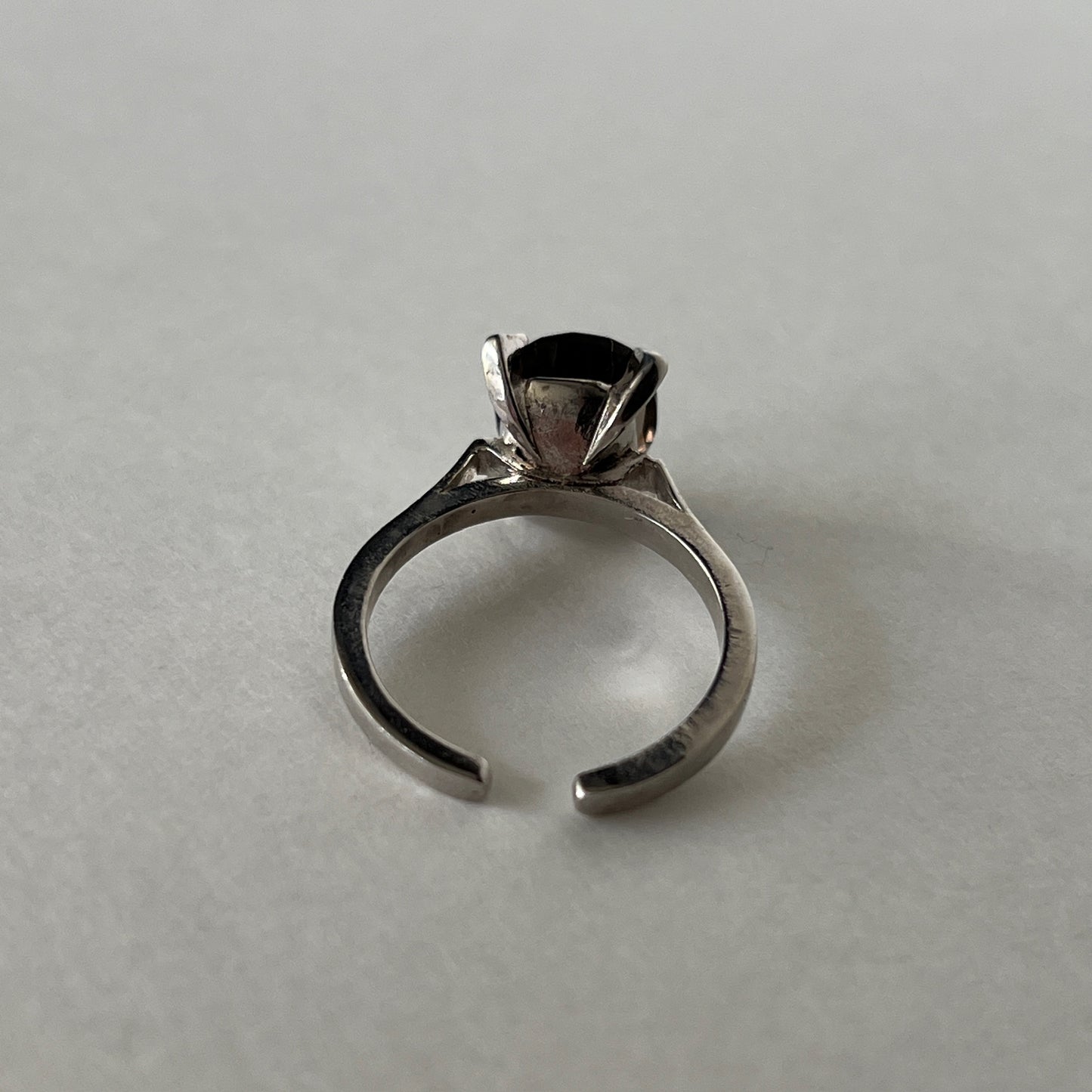 [ smoky quartz ] classic silver