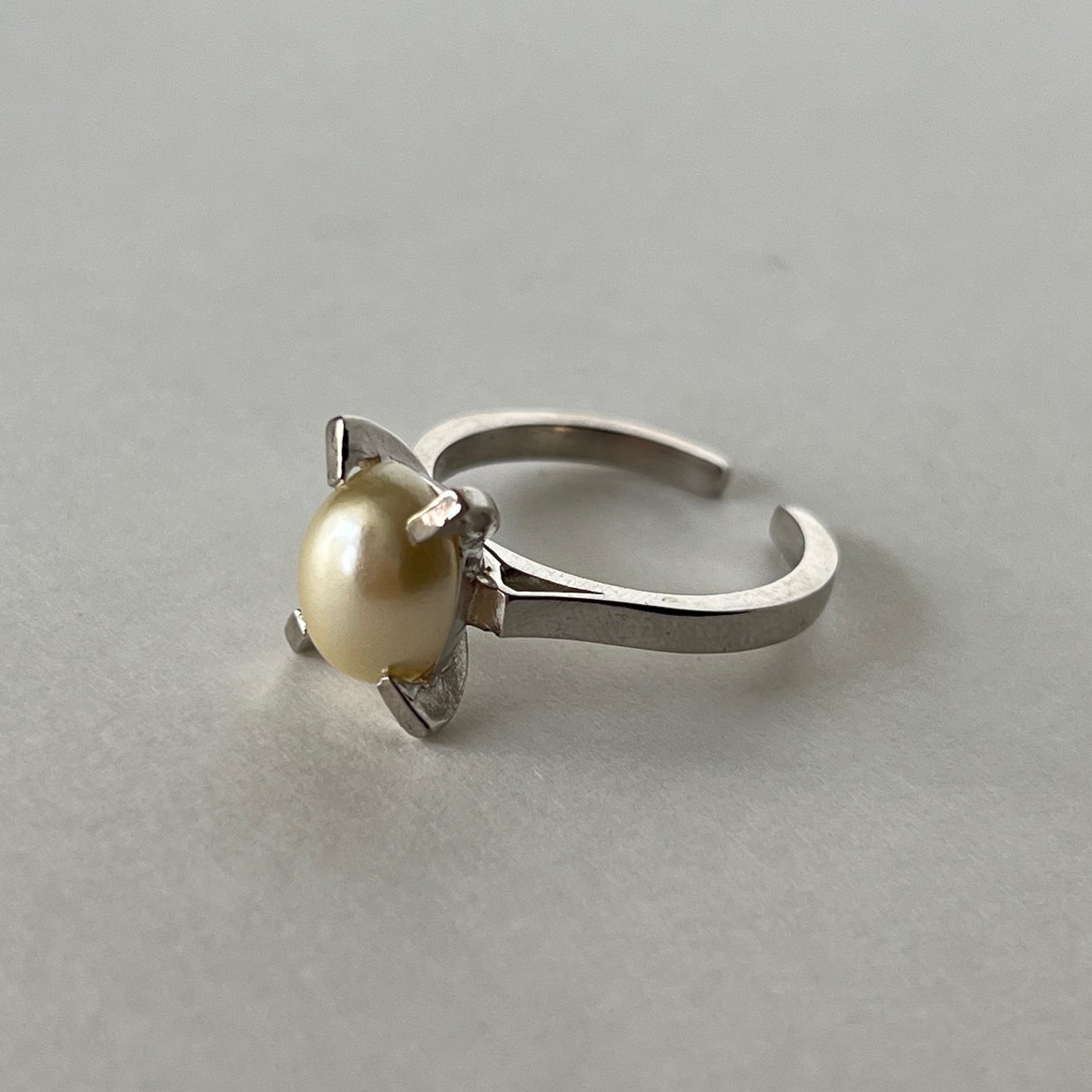 [ vintage pearl ] classic silver [ free size ]