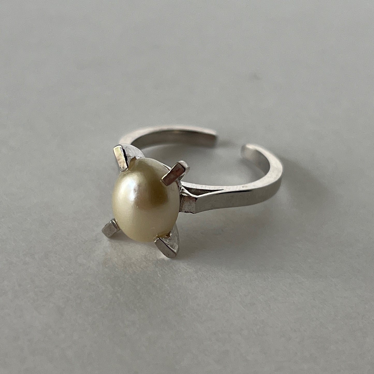 [ vintage pearl ] classic silver [ free size ]