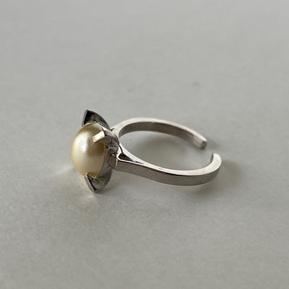 [ vintage pearl ] classic silver [ free size ]