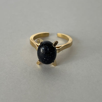 [ blue gold stone ] classic gold [ free size ]