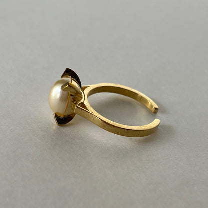 [ vintage pearl ] classic gold [ free size ]