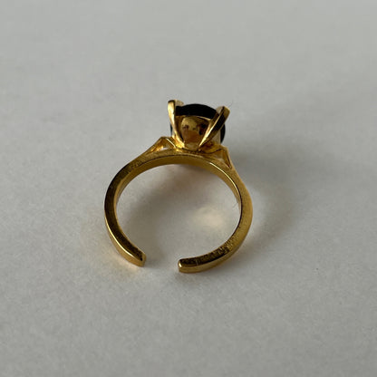 [ smoky quartz ] classic gold