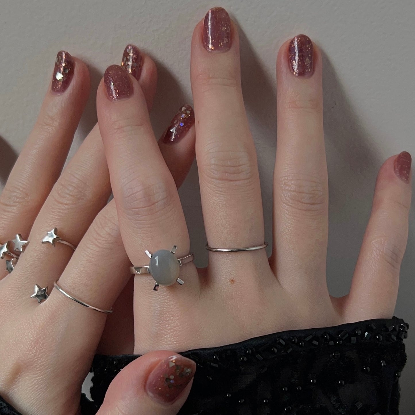 [ gray onyx ] classic silver [ free size ]