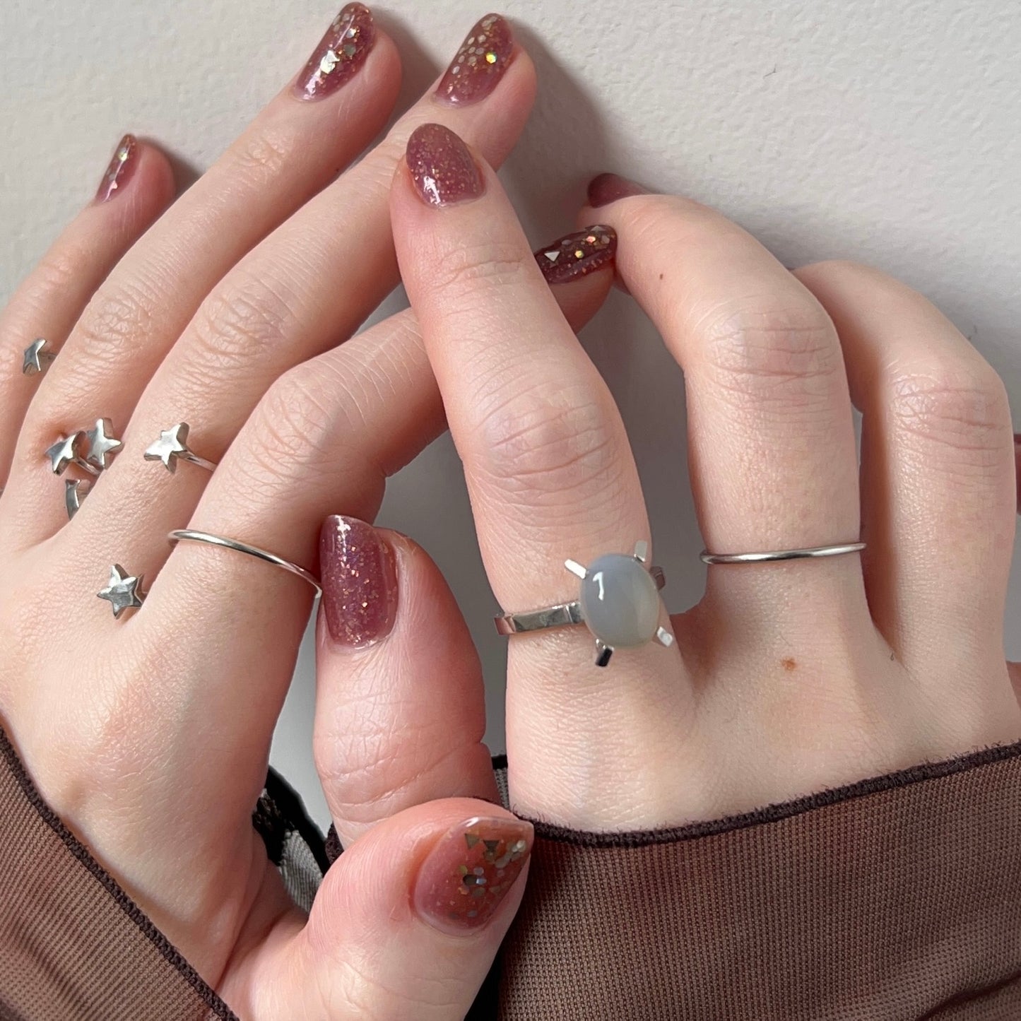 [ gray onyx ] classic silver [ free size ]