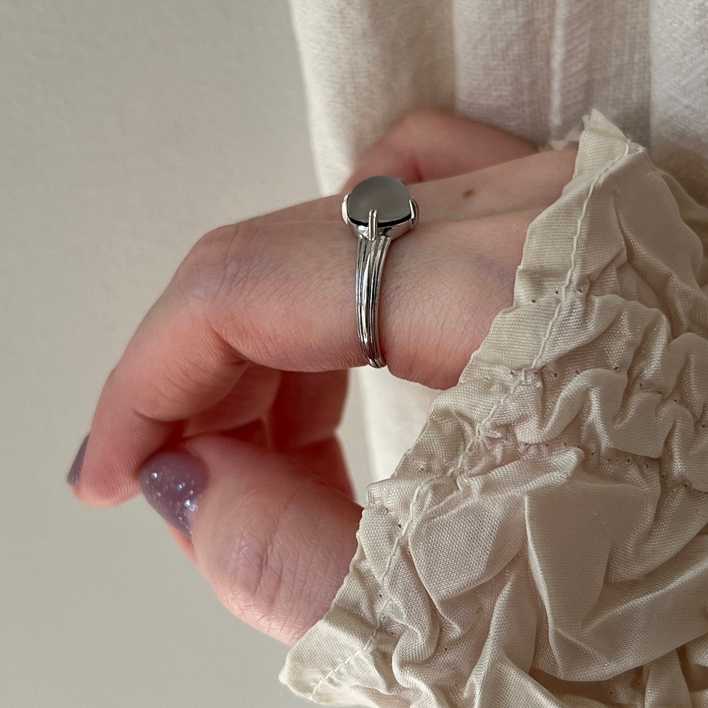 [ avalon shell ] croissant silver