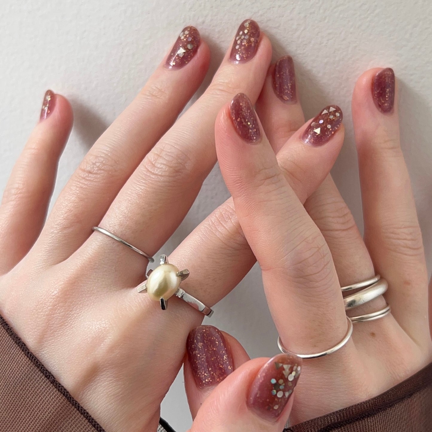 [ vintage pearl ] classic silver [ free size ]