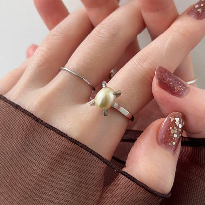 [ vintage pearl ] classic silver [ free size ]