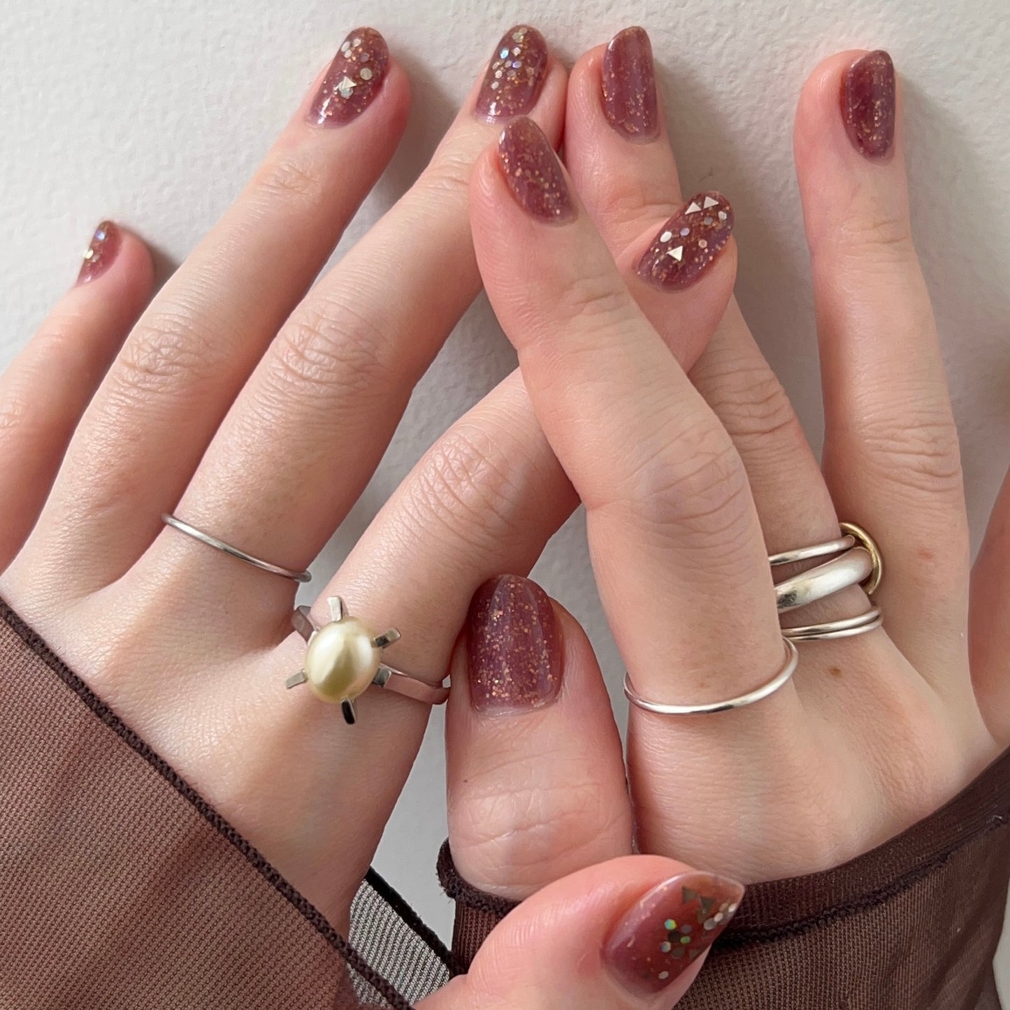 [ vintage pearl ] classic silver [ free size ]