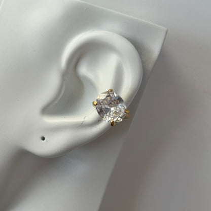 [ clear ] GEM ear cuff gold [ free size ]