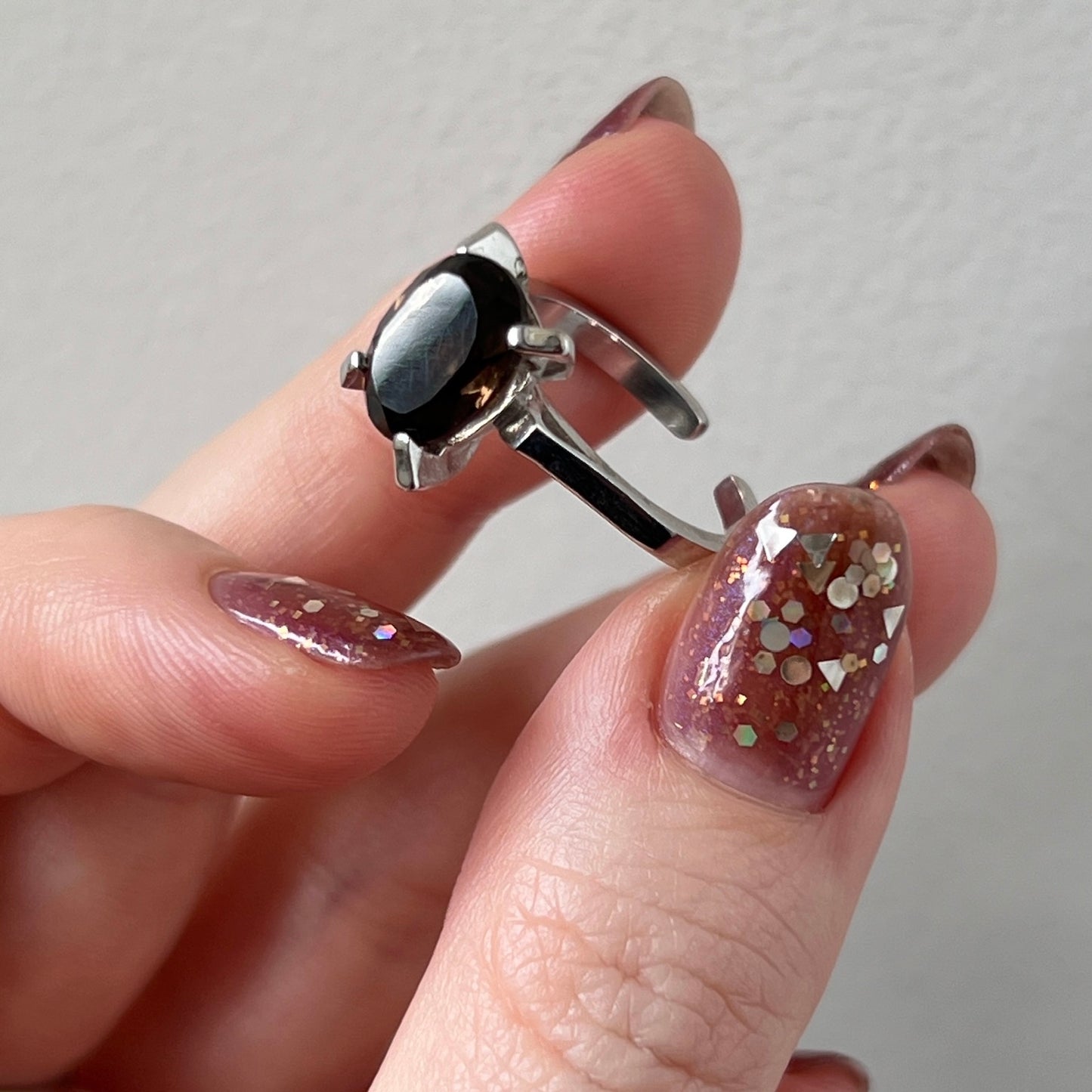 [ smoky quartz ] classic silver