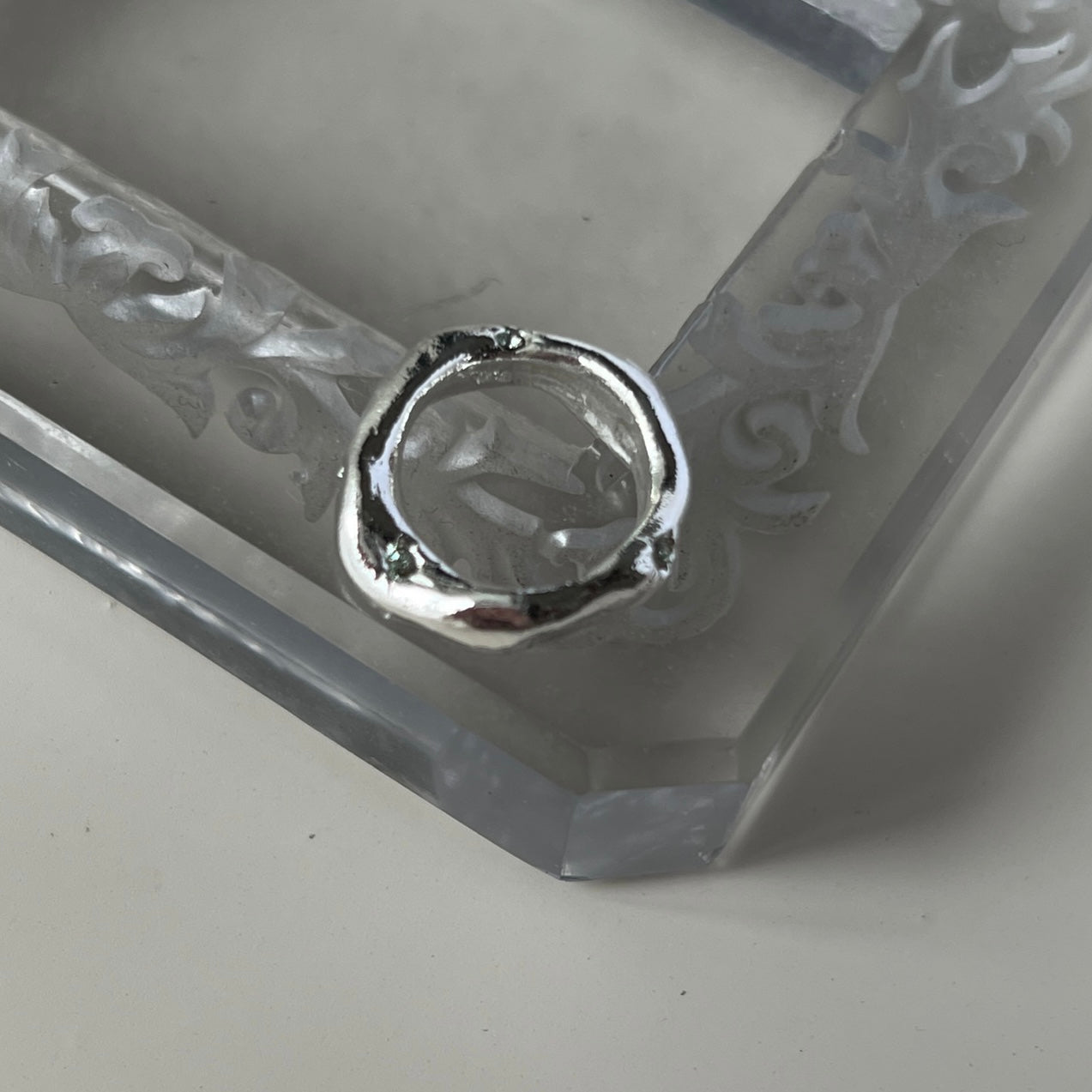 [ mint ] nuanced pinky ring [ silver ]