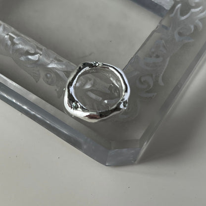 [ mint ] nuanced pinky ring [ silver ]