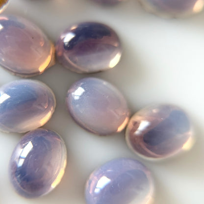 [ vintage purple glass ] trois silver