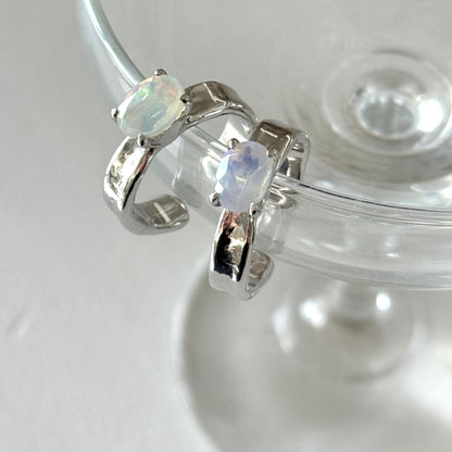 [ opal ] um silver ring [ free size ]