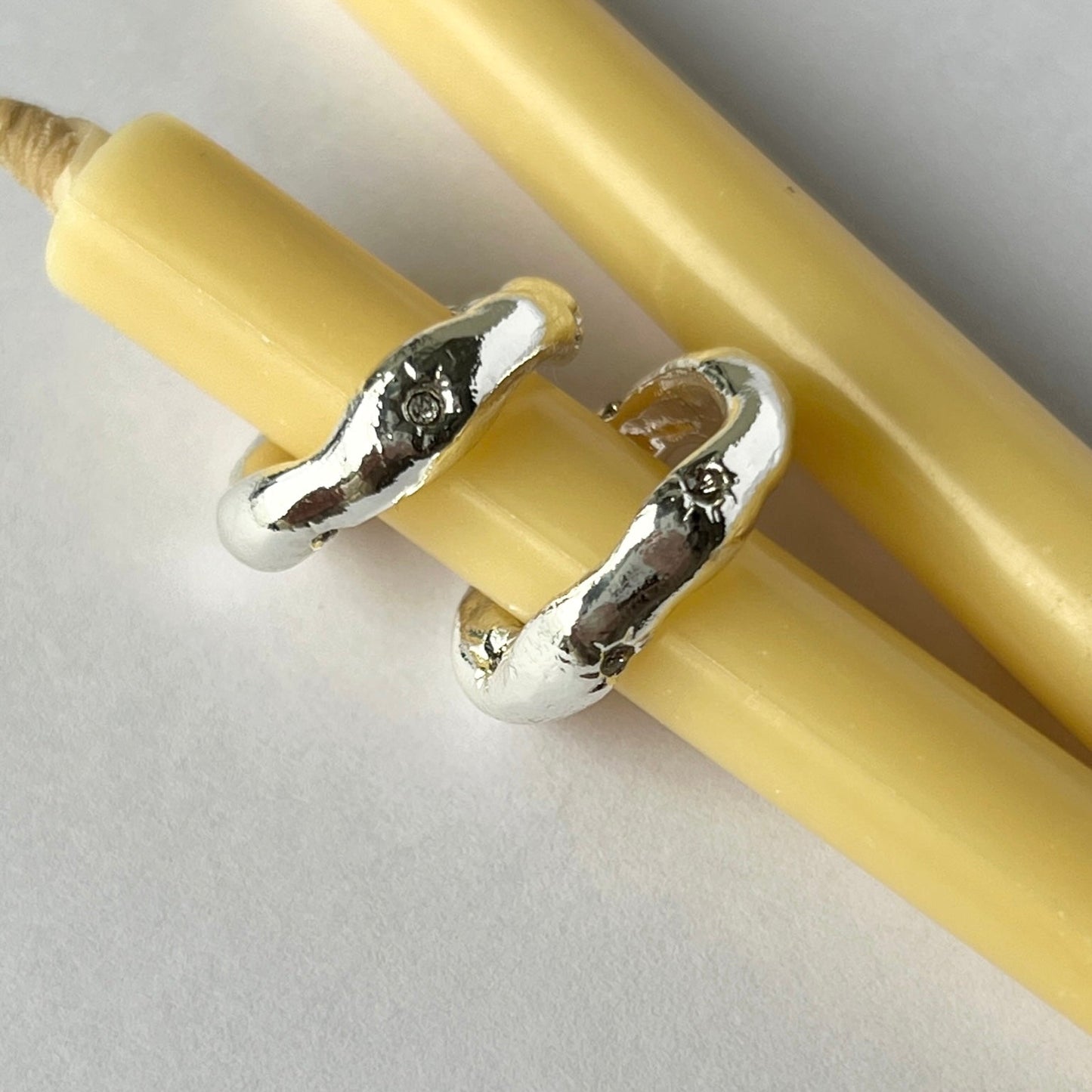 [ greige ] nuanced pinky ring [ silver ]
