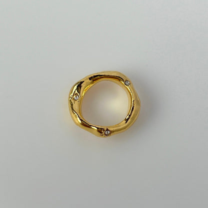 [ greige ] nuanced pinky ring [ gold ]