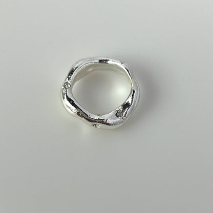 [ crystal ] nuanced pinky ring [ silver ]