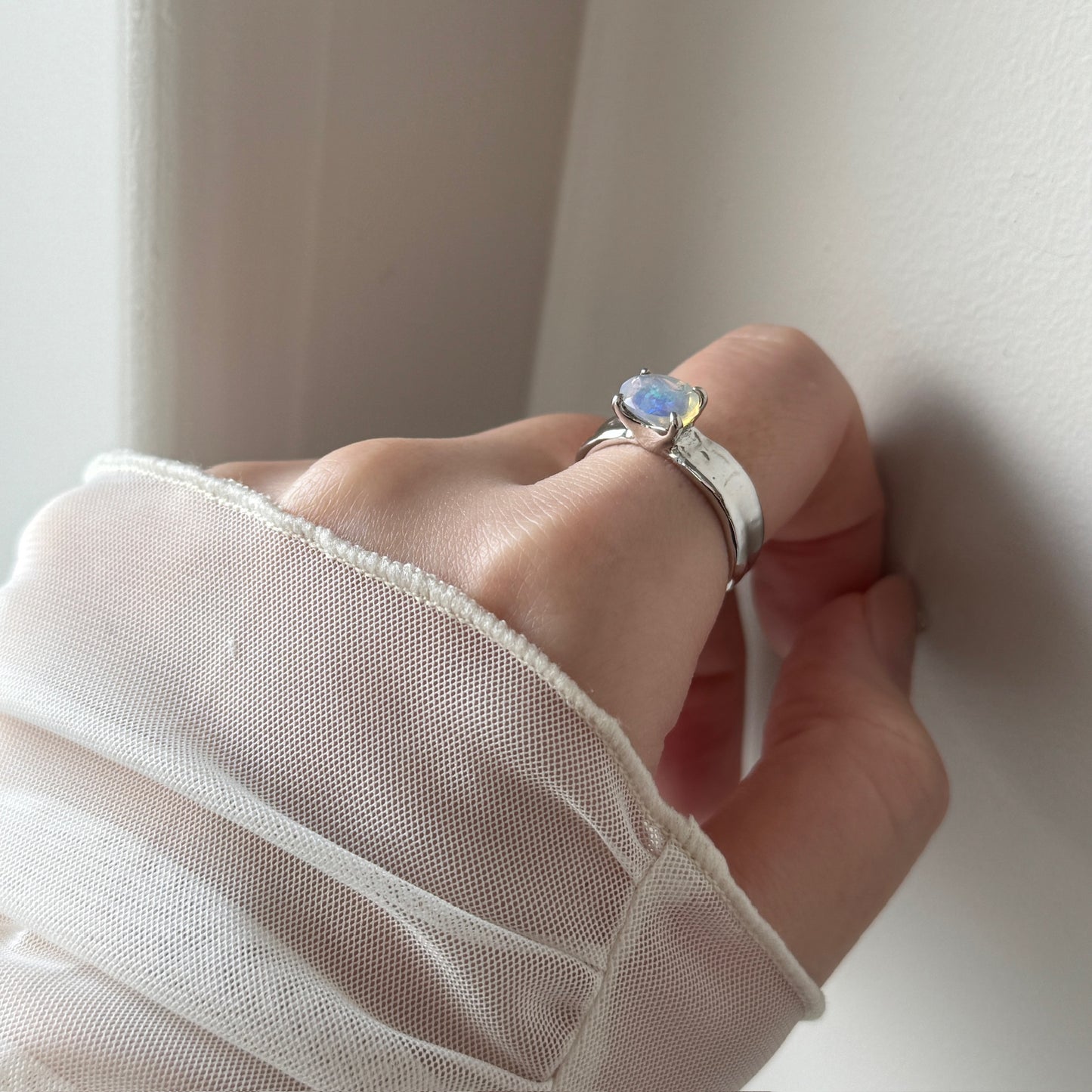 [ opal ] um silver ring [ free size ]