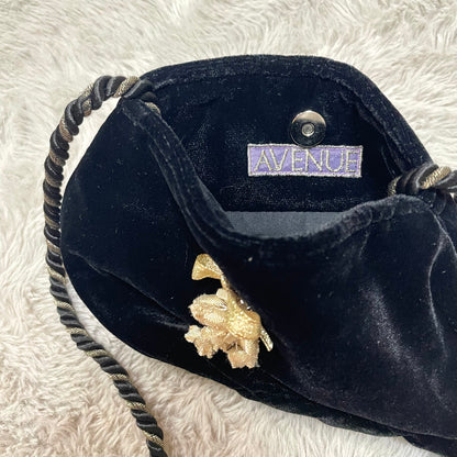 Black velour bag