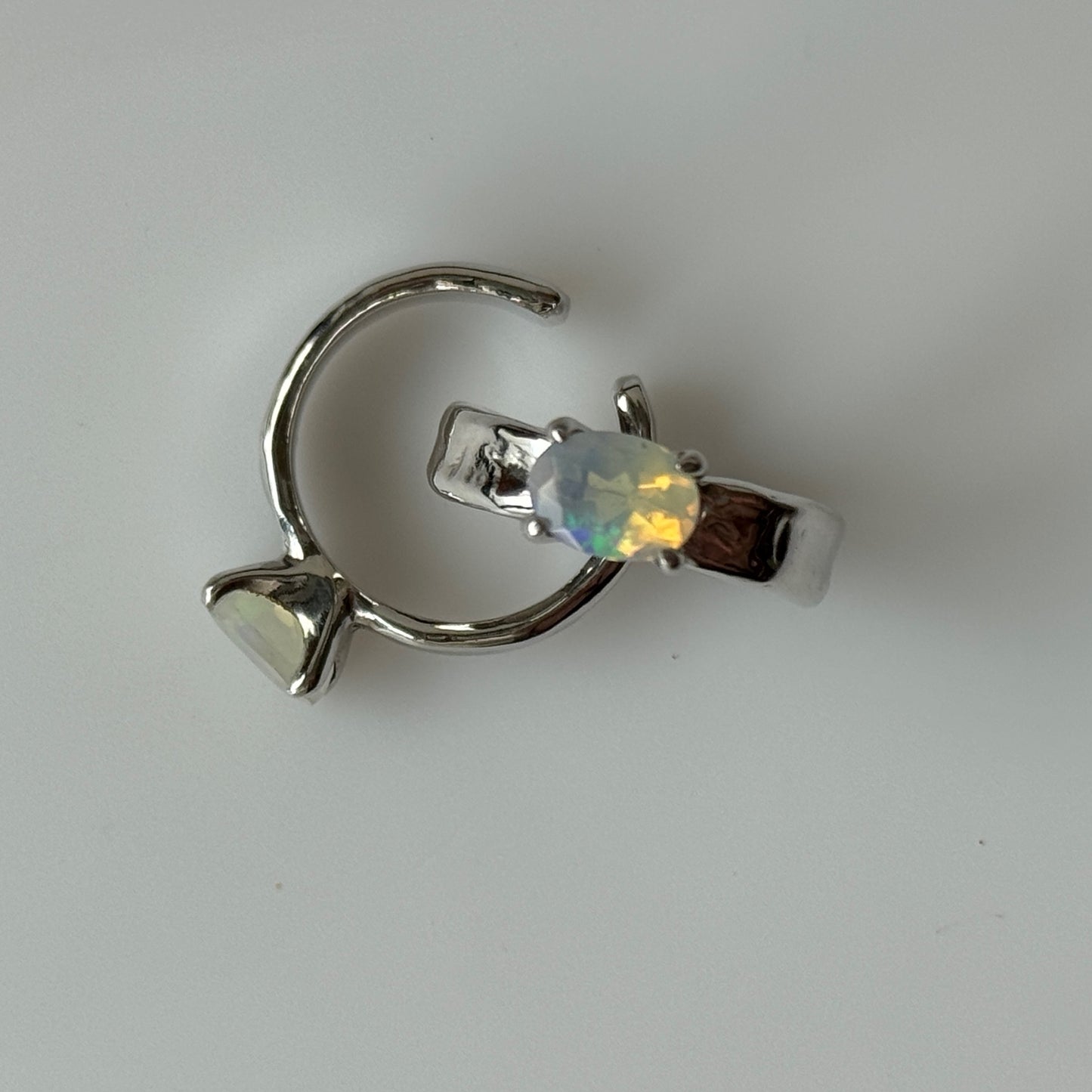 [ opal ] um silver ring [ free size ]