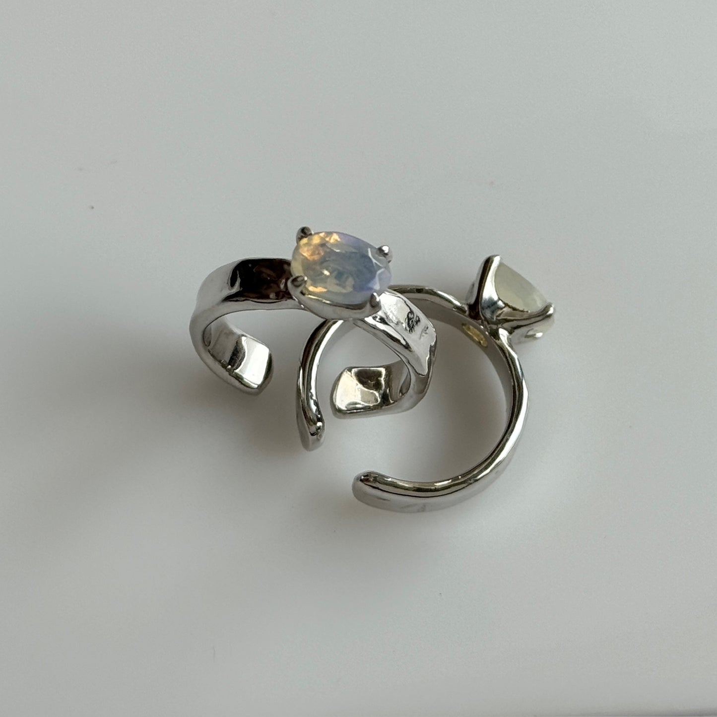 [ opal ] um silver ring [ free size ]