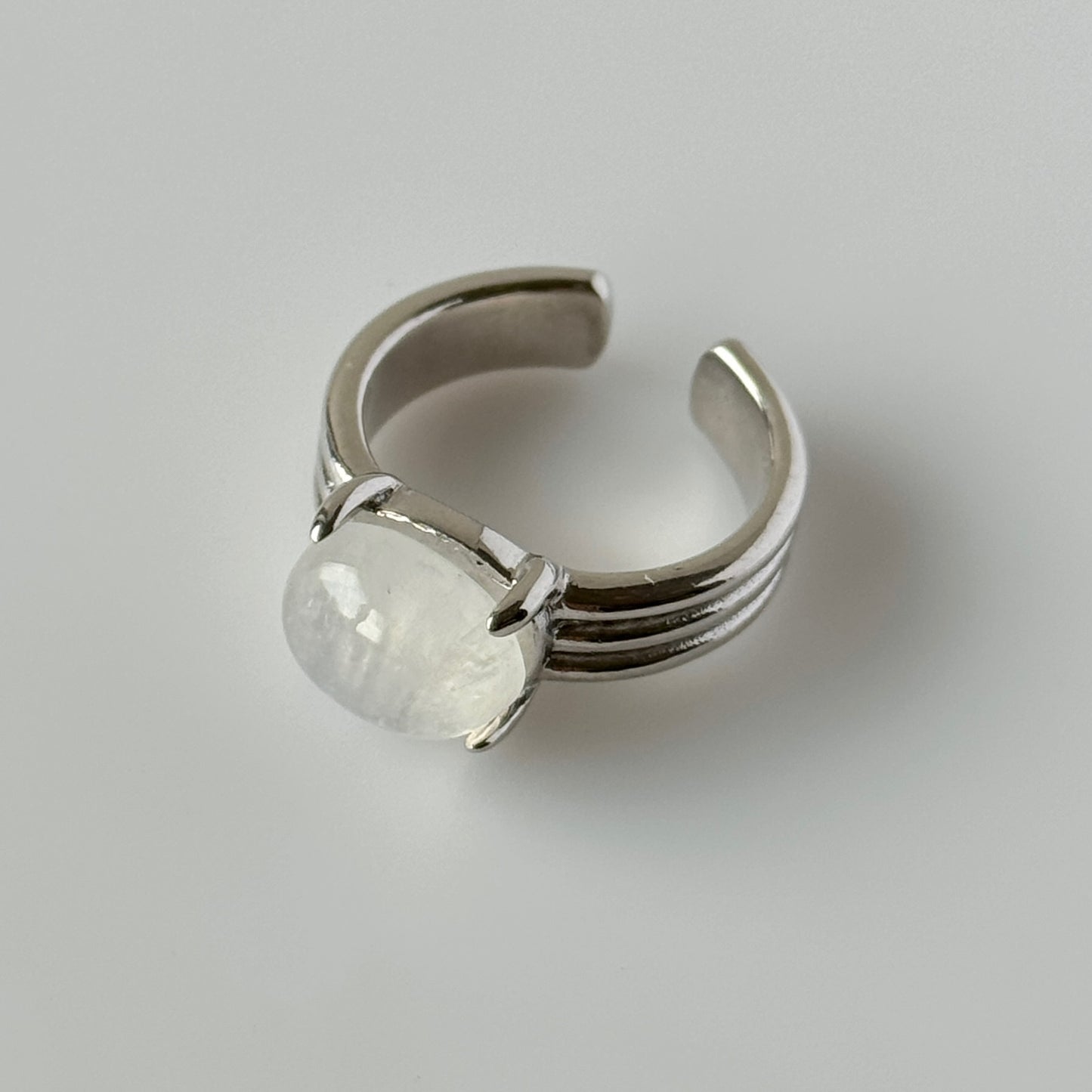 [ moon stone ] trois silver