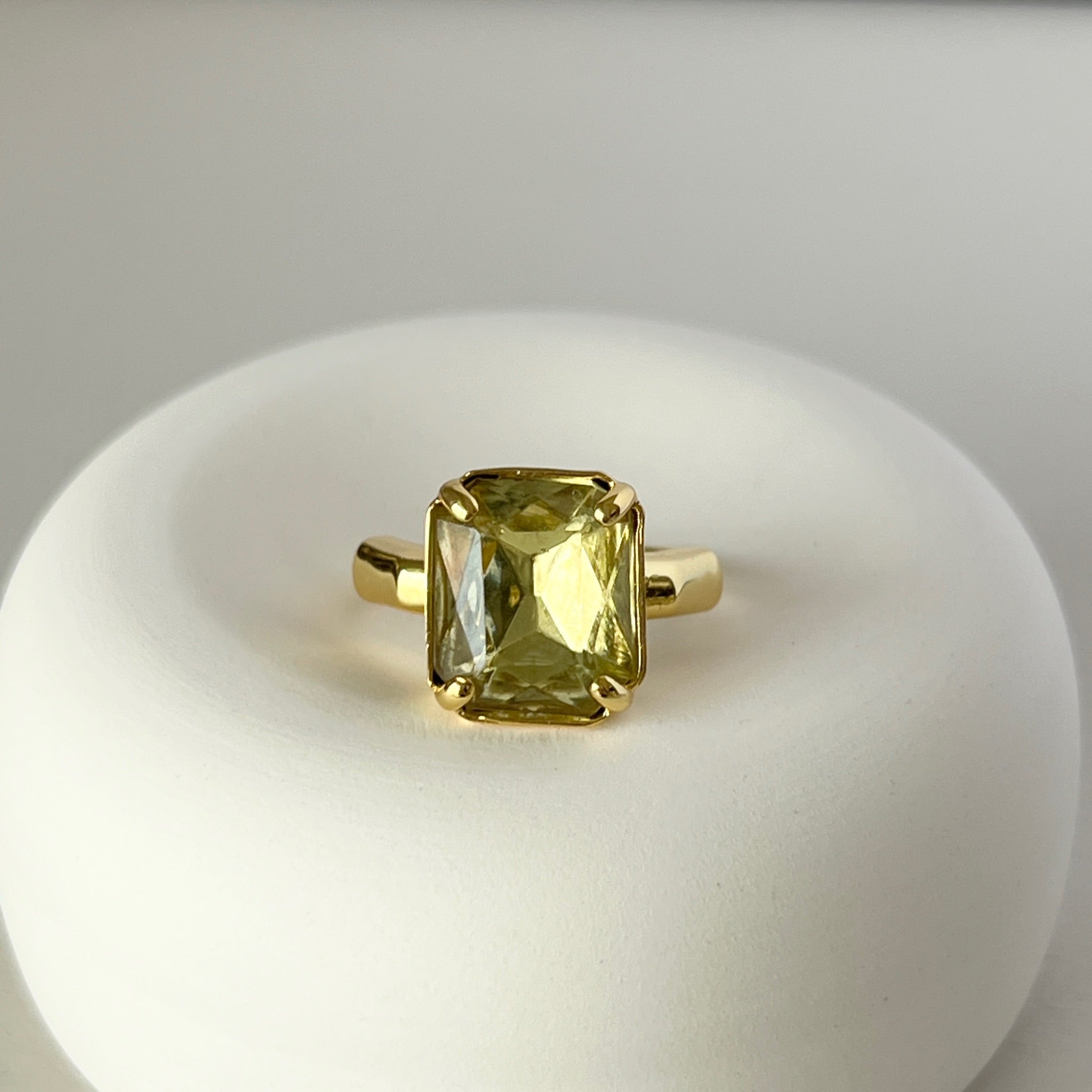 vintage lemon ] éclat gold [ free size ring ] – POMUM&ARTS