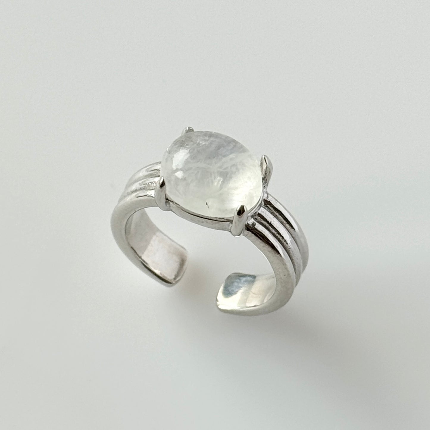 [ moon stone ] trois silver