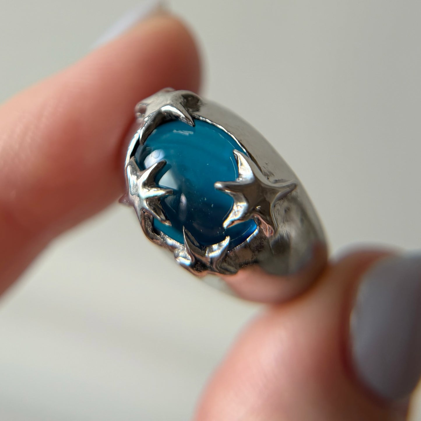[ apatite ] twinkle ring silver