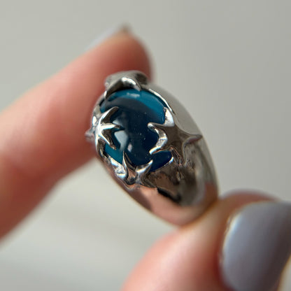 [ apatite ] twinkle ring silver