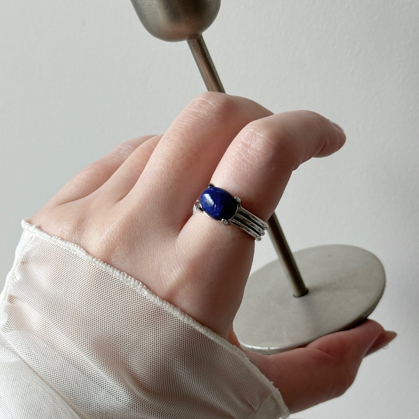 [ lapis lazuli ] trois silver