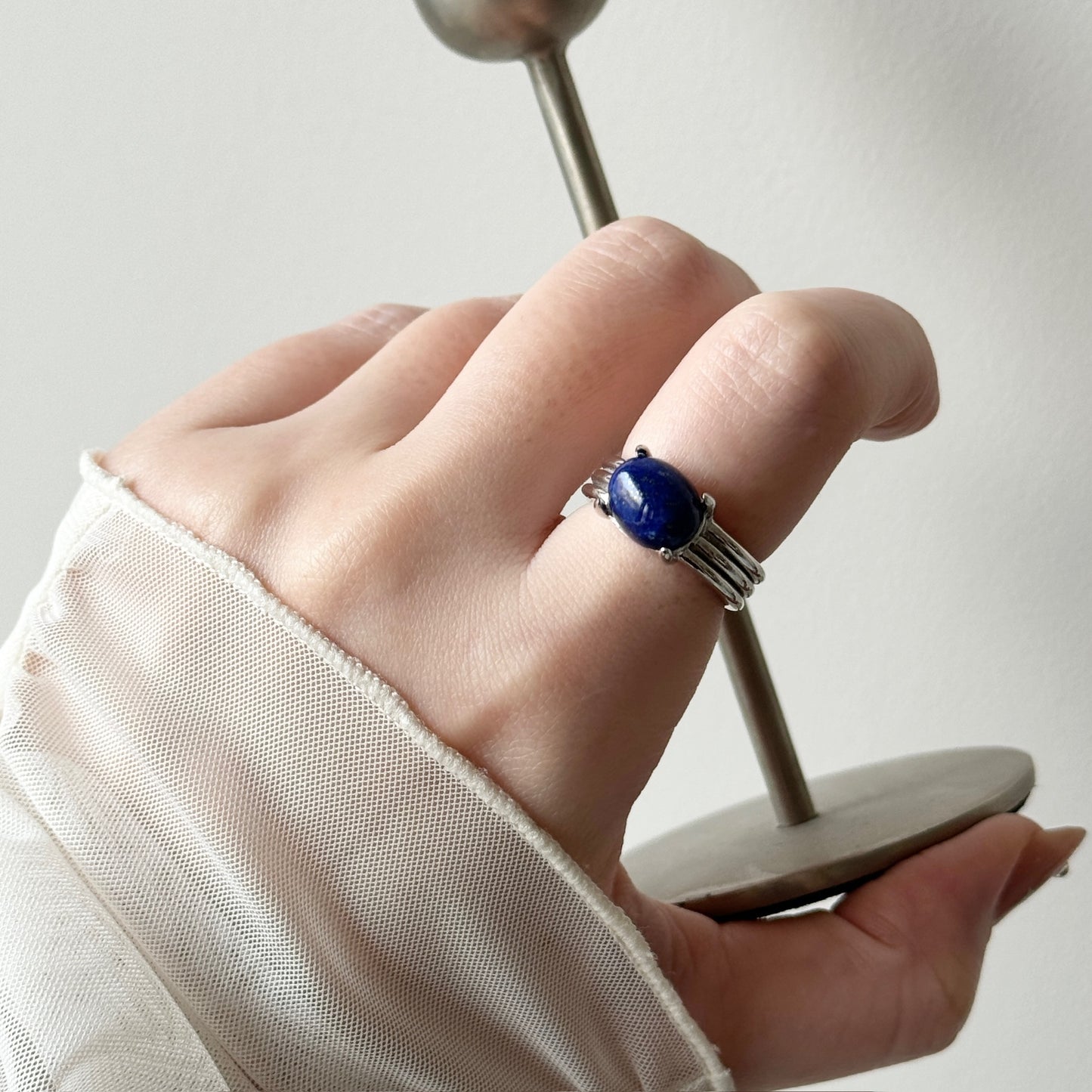 [ lapis lazuli ] trois silver