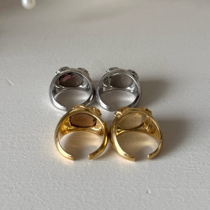 [ dew ] twinkle ring silver