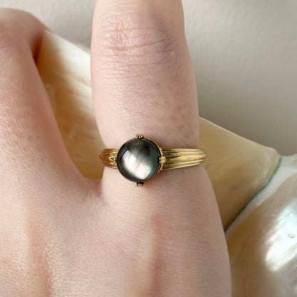[ black shell ] croissant gold