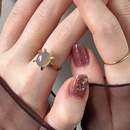 [ gray onyx ] classic gold [ free size ]