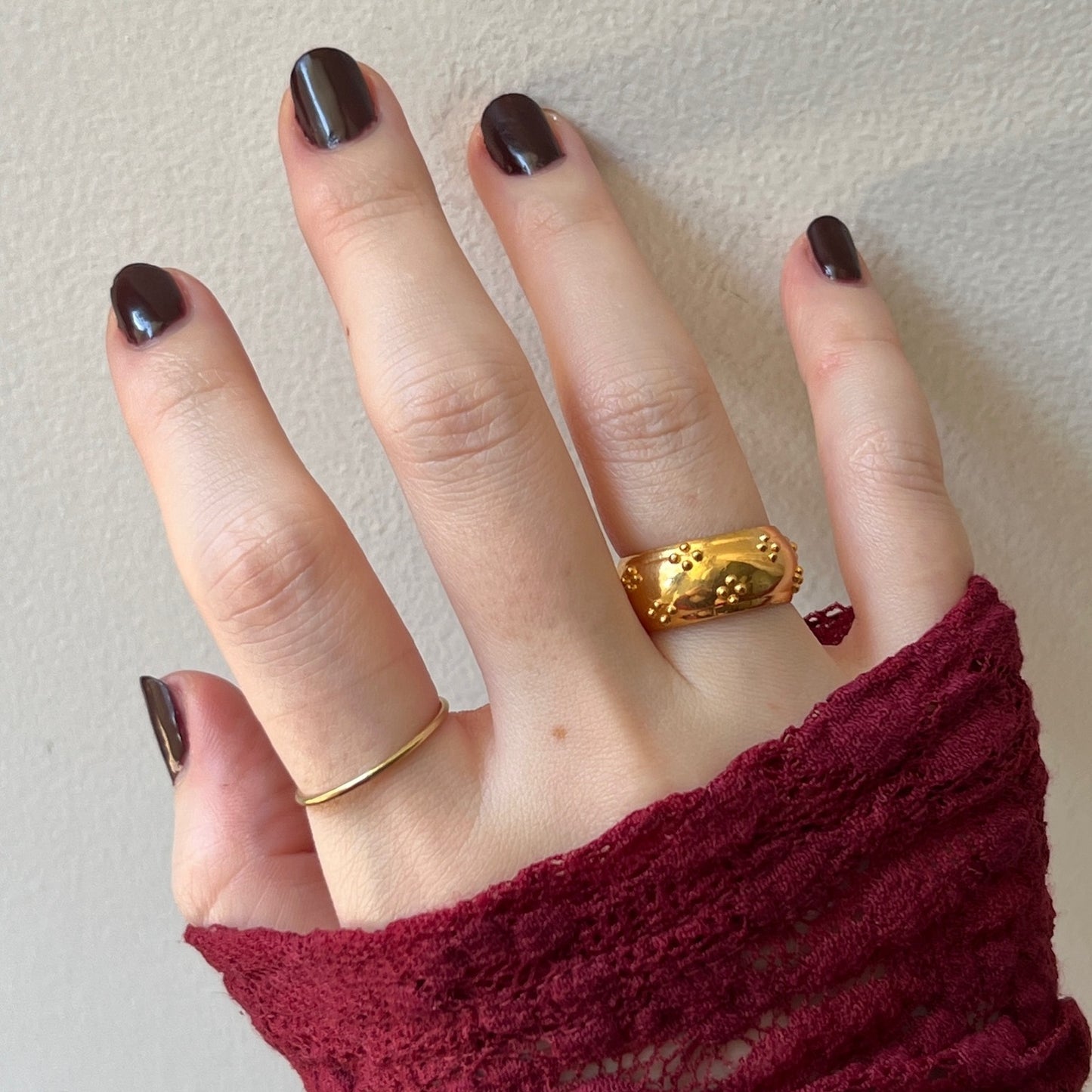 [ eyelet ] ring gold