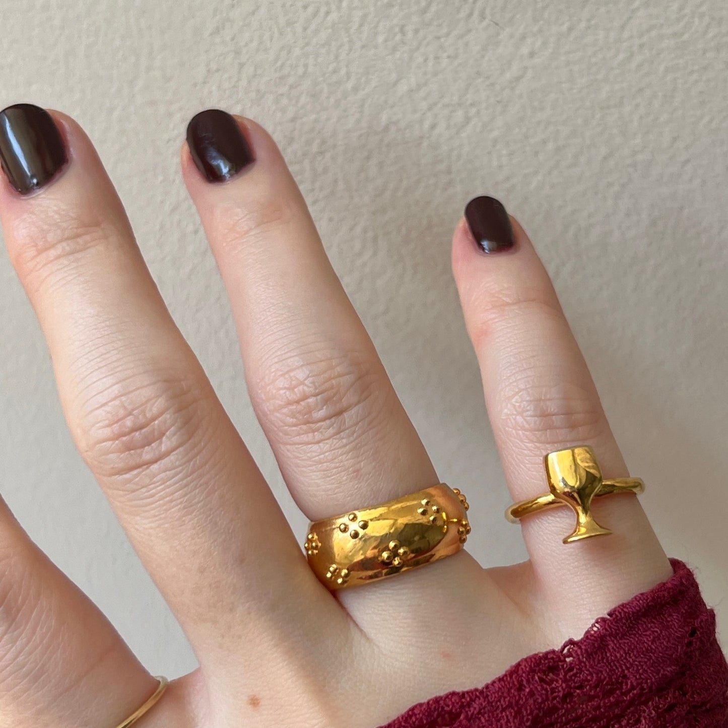 [ eyelet ] ring gold
